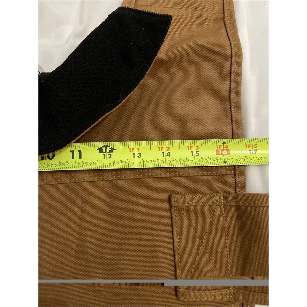 Carhartt Dog Coat Medium Brown Insulated Firm Duck Chore Jacket PX0340